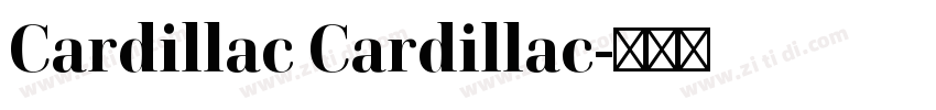 Cardillac Cardillac字体转换